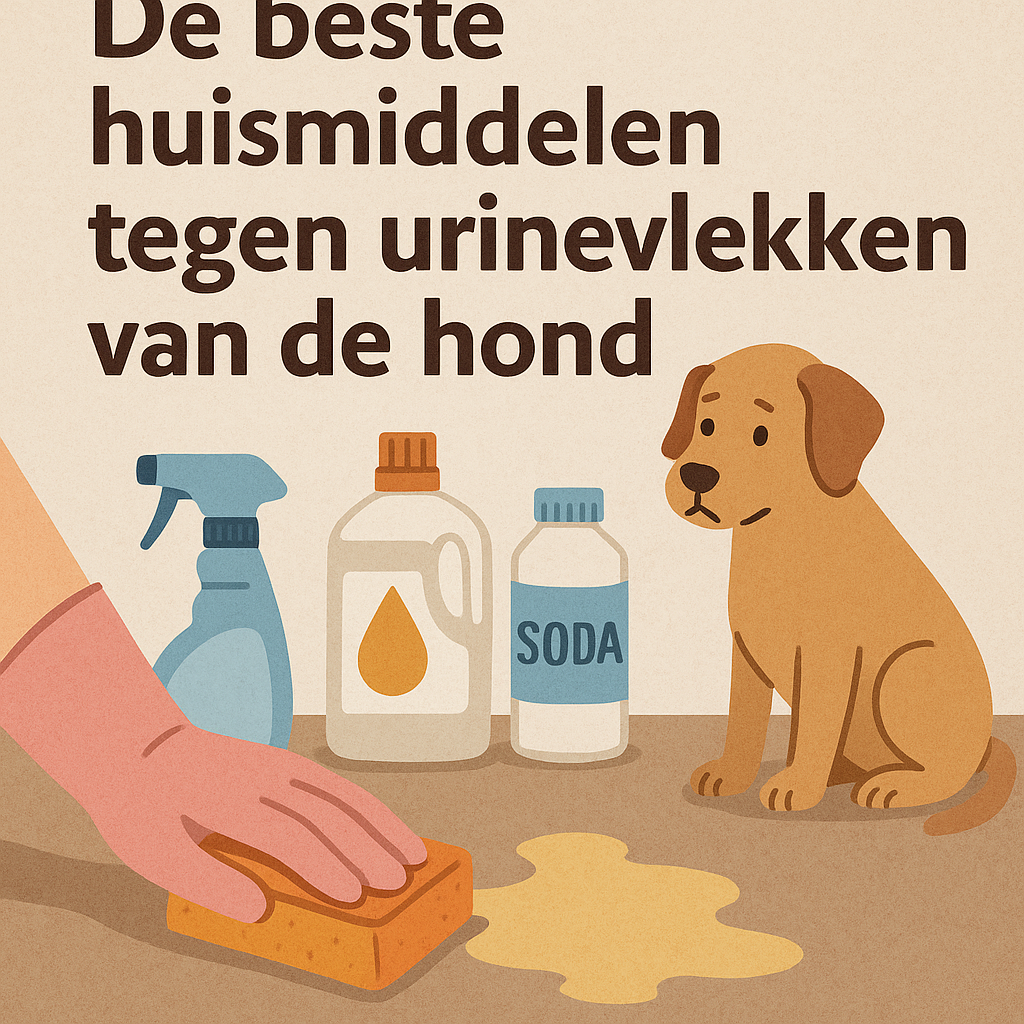 De beste huismiddelen tegen urinevlekken van de hond