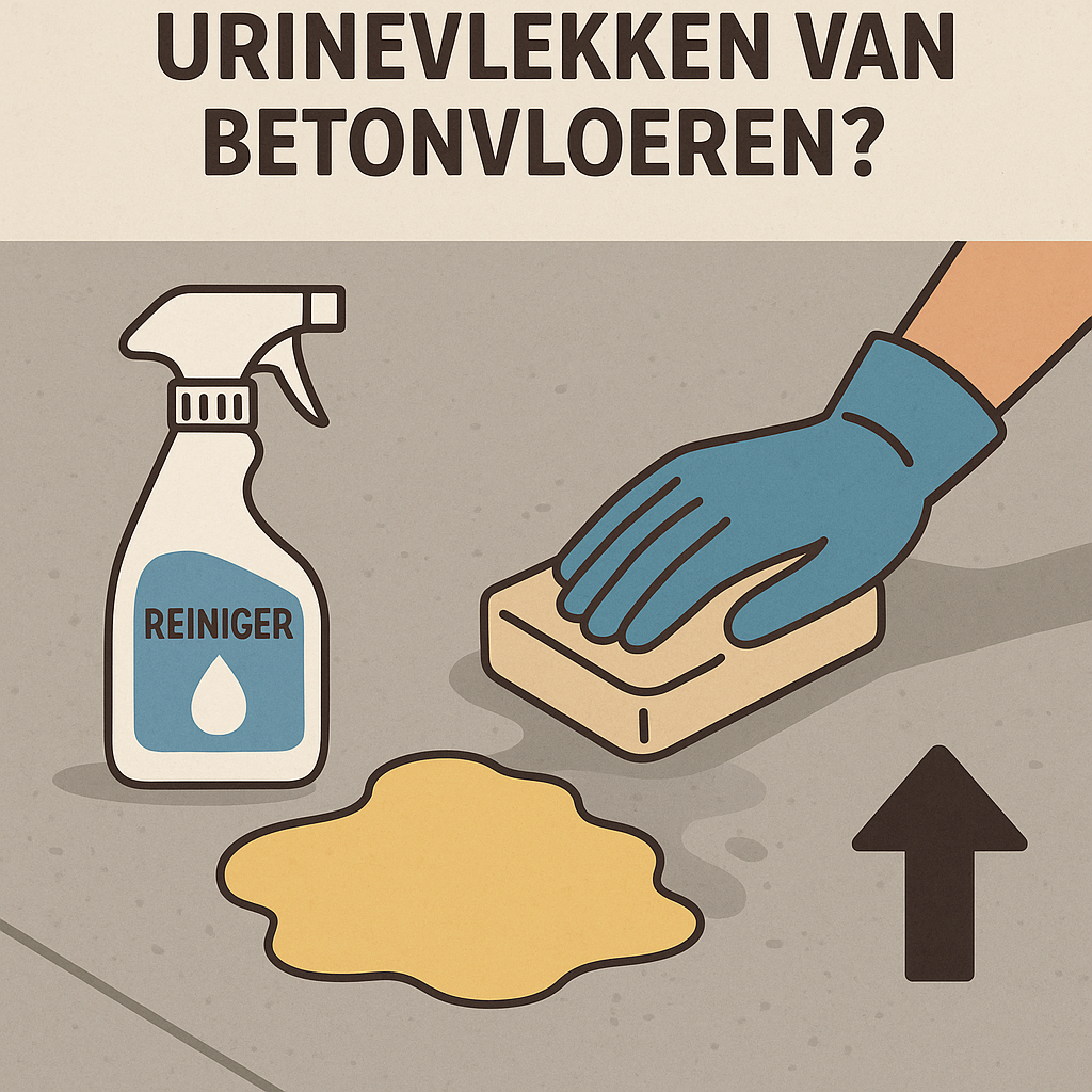 Hoe verwijder je urinevlekken van betonvloeren?