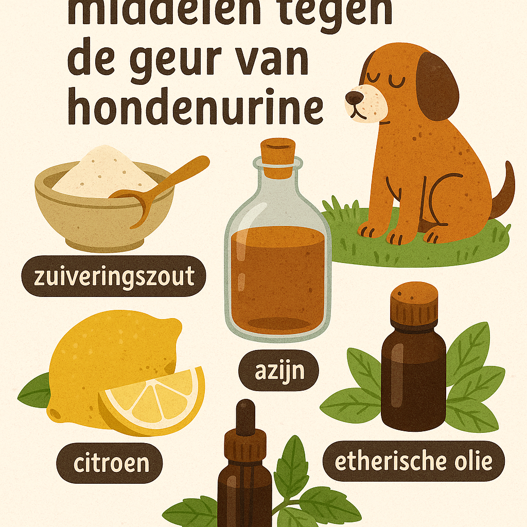 Natuurlijke middelen tegen de geur van hondenurine