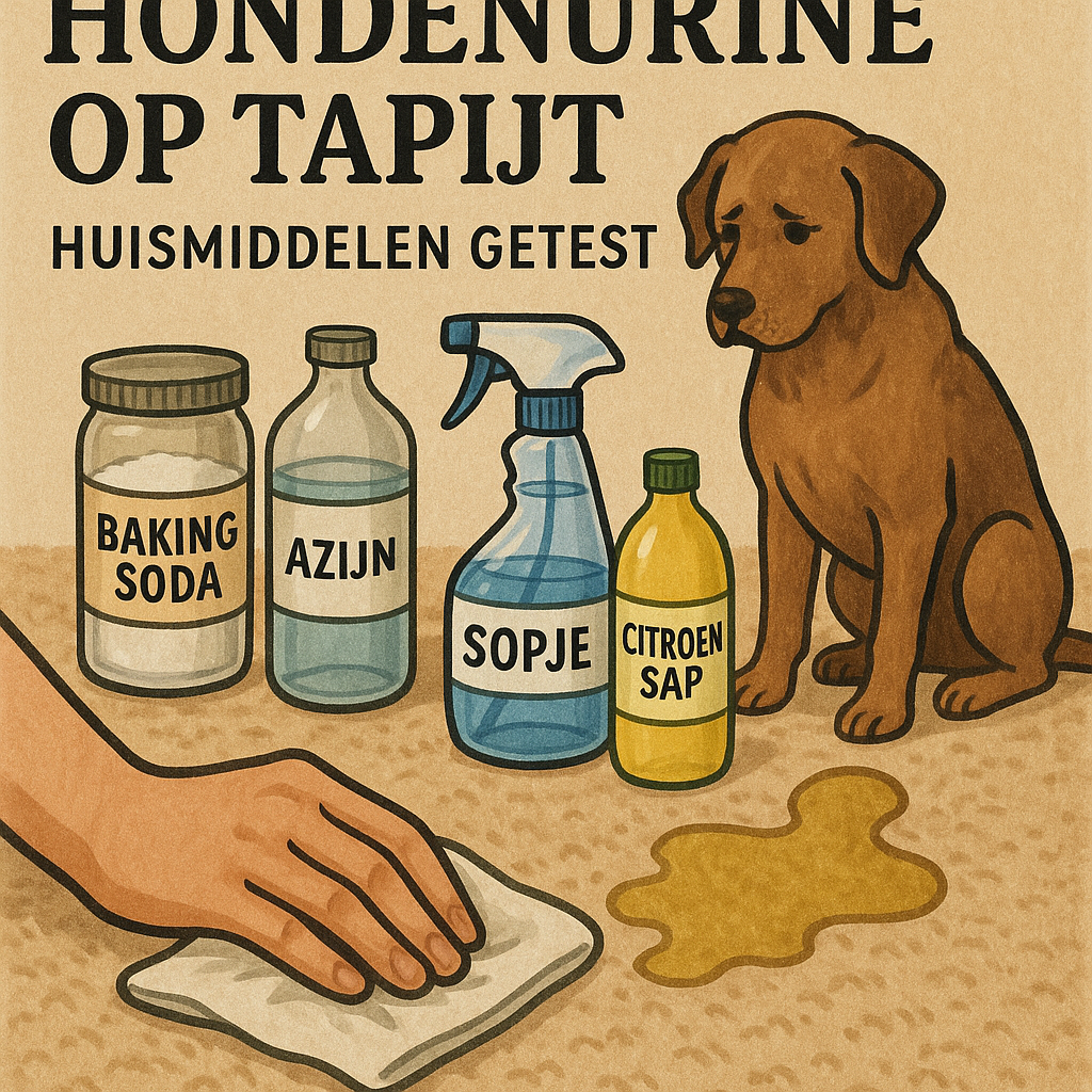 Hondenurine op tapijt – huismiddelen getest