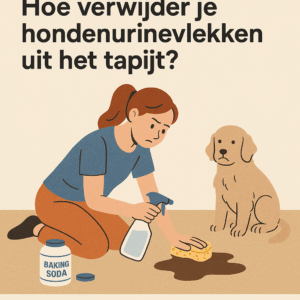 Hoe verwijder je hondenurinevlekken uit het tapijt?
