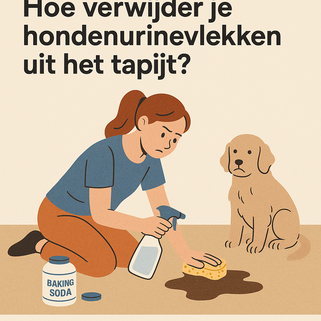 Hoe verwijder je hondenurinevlekken uit het tapijt?