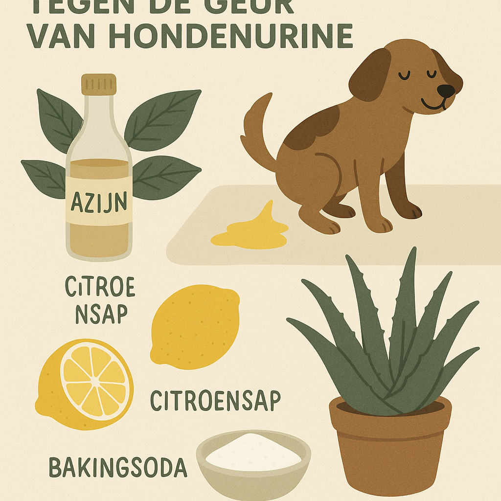 Natuurlijke middelen tegen de geur van hondenurine