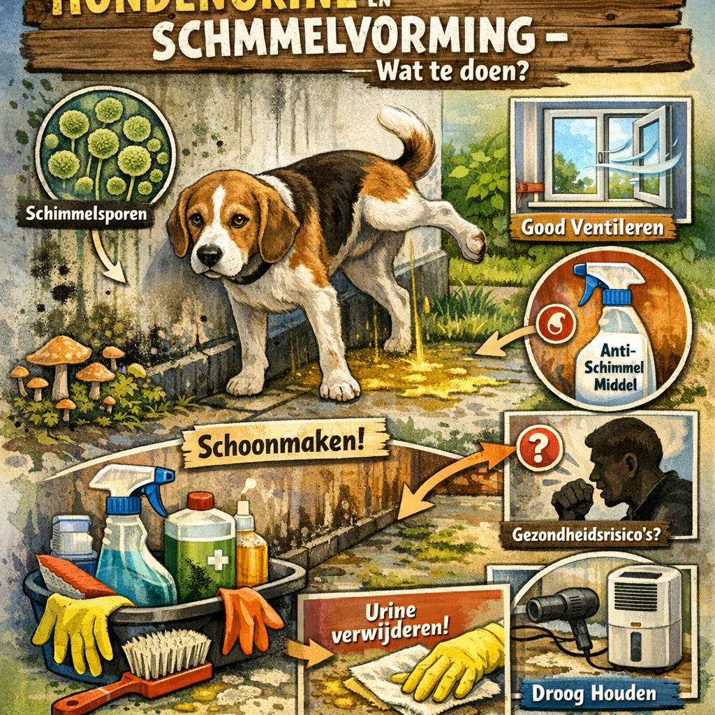 Hondenurine en schimmelvorming – wat te doen?